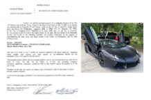 La Policía de Texas subasta un Lamborghini Aventador y quiere el pago en efectivo Policía Texas subasta Lamborghini Aventador