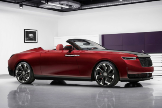 Rolls-Royce La Rose Noire Droptail, inspirado en la rosa Black Baccara francesa Rolls-Royce La Rose Noire Droptail