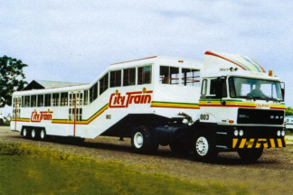 DAF Super CityTrain, el autobús más largo del mundo mide 32 metros y tiene espacio para 350 pasajeros DAF Super CityTrain