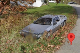 Encuentran un DeLorean DMC-12 abandonado en Google Maps DeLorean DMC-12 abandonado Google Maps