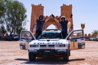 Victoria del SEAT Toledo Marathon en el RallyClassics África 2023 seat rallyclassics africa 2023