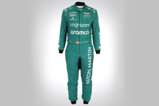 A subasta el mono de carreras con el que Fernando Alonso corrió el GP de España 2023 subasta mono carreras fernando alonso