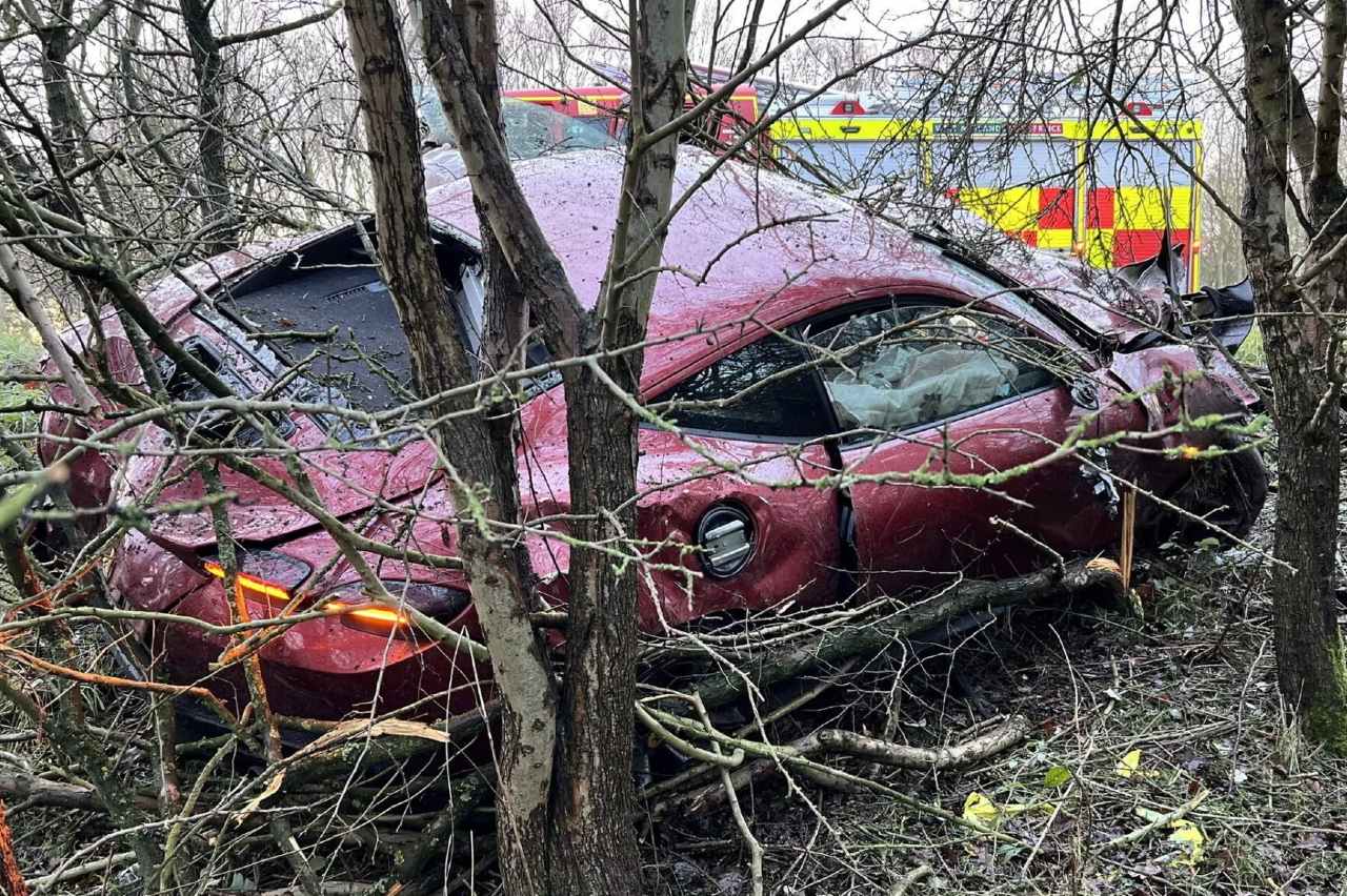 Accidente Ferrari Roma