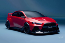 El Mitsubishi Lancer Evo XI no va llegar y este render solo nos hace desearlo aún más render mitsubishi lancer evo xi