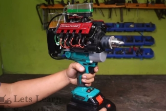 Vídeo: este taladro portátil tiene un motor V8 en miniatura y es realmente genial taladro portatil motor v8 miniatura