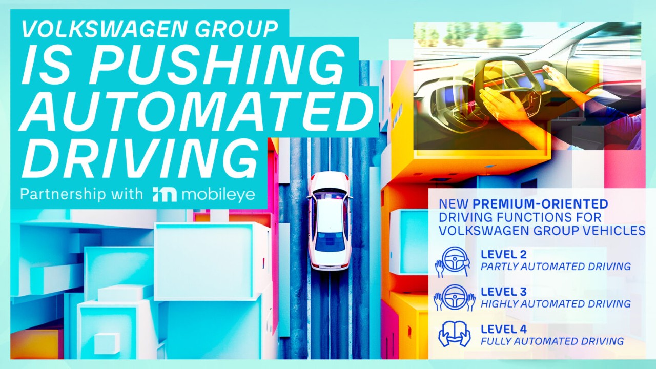 Grupo Volkswagen Mobileye conducción autónoma