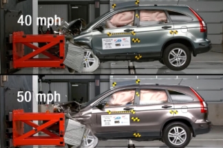 La IIHS explica por qué no lanza los vehículos a alta velocidad en sus test de choque IIHS velocidad test de choque