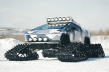 Este Tesla Cybertruck con orugas es lo más loco que verás hoy Tesla Cybertruck orugas