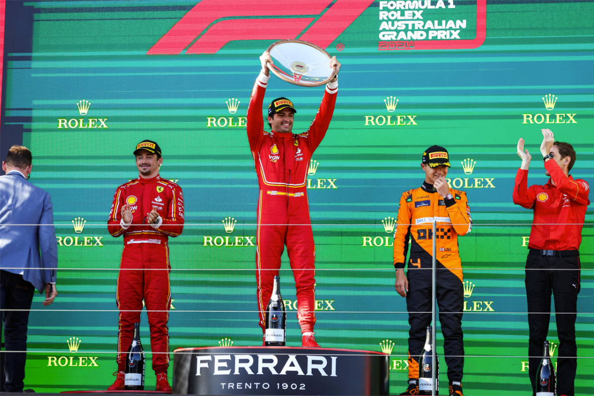GP de Australia 2024 Carlos Sainz consigue la victoria dos semanas después de haber sido