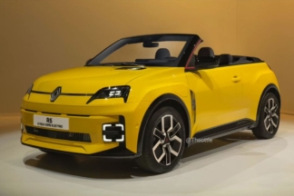 Así podría ser la versión descapotable del nuevo Renault 5 E-Tech render renault 5 e-tech descapotable