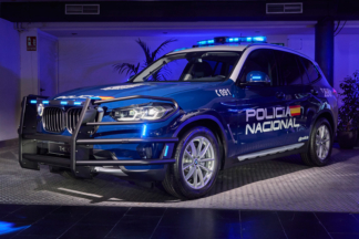 BMW X3 con defensa reforzada de la Policía Nacional, para luchar contra el narcotráfico en el Campo de Gibraltar