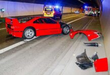 Un empleado de un concesionario estrella un Ferrari F40 cuando se dirigía a un evento empleado concesionario estrella Ferrari F40
