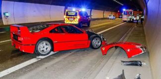 Un empleado de un concesionario estrella un Ferrari F40 cuando se dirigía a un evento empleado concesionario estrella Ferrari F40
