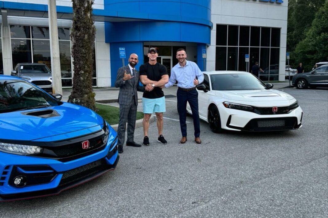 John Cena vende su Civic Type R de 2021 y se compra el nuevo