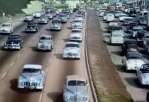 Un vídeo restaurado muestra lo infernales que eran los atascos en Los Ángeles en 1950 atascos Los Ángeles 1950