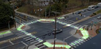 Este invento no es muy estético, pero tiene sentido y podría evitar atropellos a peatones y ciclistas intersecciones protegidas