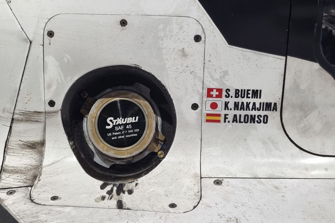 suciedad en los coches de competición