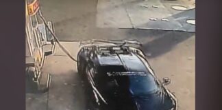 Abandona la gasolinera con la manguera puesta en su Bugatti de 3,6 millones de dólares gasolinera-bugatti