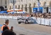 Un Lancia 037 deja 12 personas heridas tras chocar contra los espectadores en el Salón de Turín accidente-lancia-037-turin