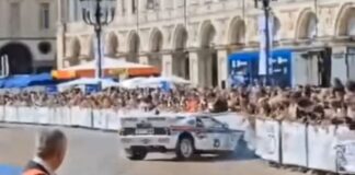 Un Lancia 037 deja 12 personas heridas tras chocar contra los espectadores en el Salón de Turín accidente-lancia-037-turin