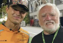 Lando Norris se hace una foto con Hide the Pain Harold, el rey de los memes lando-norris-foto-memes-hide-the-pain-harold