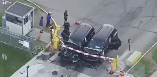 Vídeo: roban seis Dodge Durango, intentan romper la barrera de seguridad, pero el resultado no es el de las películas Robo Dodge Durango