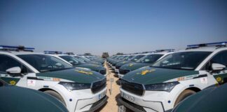 Los nuevos coches de la Guardia Civil son eléctricos y tienen más de 500 km de autonomía skoda-enyaq-guardia-civil