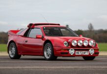 A subasta uno de los cuatro Ford RS200 S en Rojo Ferrari existentes en el mundo Ford RS200 S en Rojo Ferrari