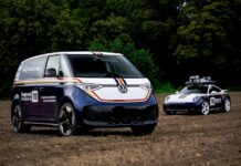 La Volkswagen ID. Buzz se viste de Porsche 911 Dakar, y el resultado es espectacular Volkswagen ID. Buzz con los colores de Rothmans del Porsche 911 Dakar