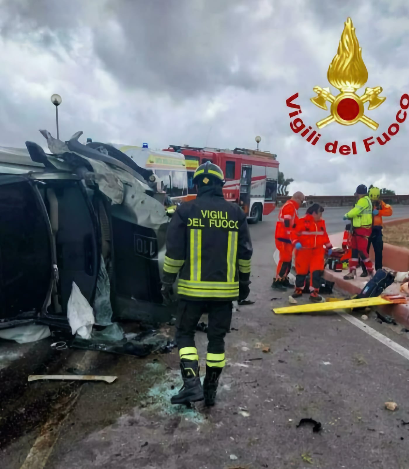 imagen del accidente de Giorgetto Giugiaro