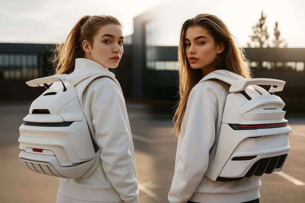 mochilas con la trasera del Porsche 911