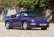 A subasta un raro Porsche 911 Turbo Cabriolet (993) fabricado en secreto para un encargo Subasta raro Porsche 911 Turbo Cabriolet (993)