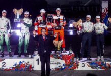 Alejandro Cachón y Borja Rozada consiguen su primera victoria en el Campeonato del Mundo de Rallyes Alejandro Cachón y Borja Rozada en el podio del Rallye de Japón 2025