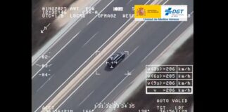 La DGT ya tiene los Pegasus otra vez volando, como pone de manifiesto esta temeridad: a 217 km/h y con un sorprendente final Conductor a 217 km/h y sin cinturón