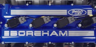 Este motor de gasolina de tan solo 85 kilogramos tiene cuatro cilindros, 2,1 litros y entrega 324 CV a 10.000 rpm Motor de gasolina cuatro cilindros y 324 CV de Boreham Motorworks