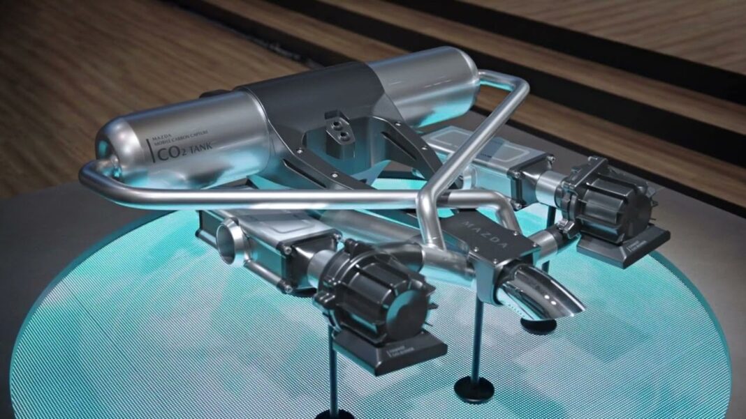 Tecnología captura de carbono de Mazda en motores de combustión