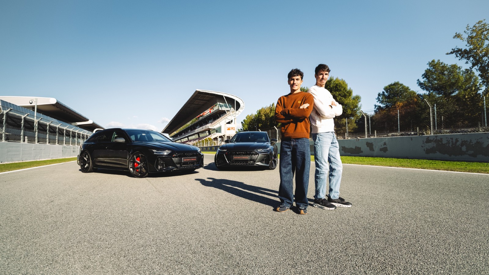 Marc Márquez y Álex Márquez Audi RS6 Avant Performance