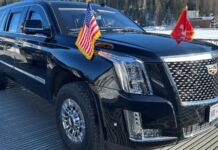 El nuevo coche presidencial de Donald Trump, un imponente Cadillac Escalade limusina Cadillac Escalade Donald Trump