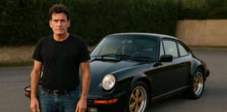 La Policía paró a Charlie Scheen por conducir su Porsche 911 S a 260 km/h, pero no le multó: “No estropees un coche tan bonito” Charlie Sheen con un Porsche 911