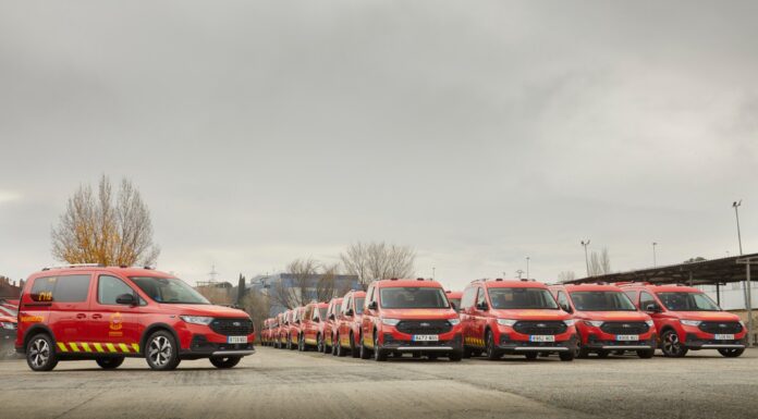 La flota del Cuerpo de Bomberos de Madrid recibe 85 vehículos Ford para intervenciones en entornos urbanos y zonas forestales Bomberos Madrid Ford