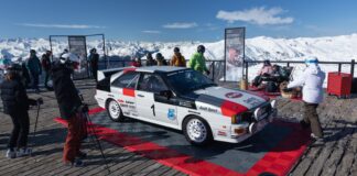 No es atrevimiento, es confianza. El Audi Quattro con el que Hannu Mikkola ganó el Rally de Suecia en 1981 baja por una de las pistas de Baqueira Beret Audi Quattro Hannu Mikkola Baqueira Beret
