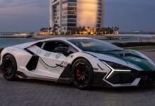 La Policía de Dubái recibe un Lamborghini Revuelto modificado por Mansory Lamborghini Revuelto Mansory Policía Dubái
