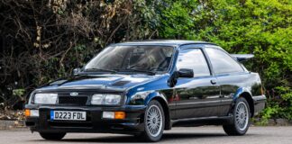 A subasta un impecable Ford Sierra RS Cosworth de 1986 con menos de 18.000 kilómetros Subasta Ford Sierra RS Cosworth