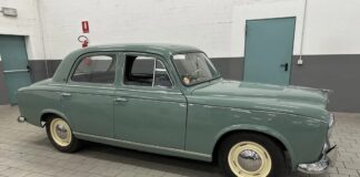 Subastan el Peugeot 403 con documentación española que se utilizó en la película Ferrari subasta Peugeot 403 película Ferrari