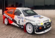 A la venta el Ford Escort RS Cosworth WRC que usó Carlos Sainz en 1996 venta Ford Escort RS Cosworth WRC Carlos Sainz 1996