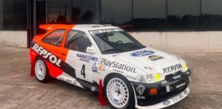 A la venta el Ford Escort RS Cosworth WRC que usó Carlos Sainz en 1996 venta Ford Escort RS Cosworth WRC Carlos Sainz 1996