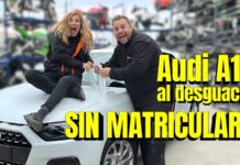 Reciben en el desguace un Audi A1 a estrenar, con plásticos protectores y el número de bastidor troquelado. La razón la desconocíamos Audi A1 a estrenar en un desguace