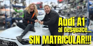 Reciben en el desguace un Audi A1 a estrenar, con plásticos protectores y el número de bastidor troquelado. La razón la desconocíamos Audi A1 a estrenar en un desguace