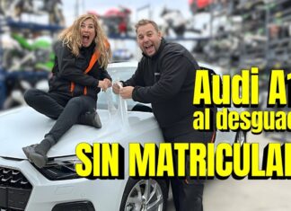 Reciben en el desguace un Audi A1 a estrenar, con plásticos protectores y el número de bastidor troquelado. La razón la desconocíamos Audi A1 a estrenar en un desguace
