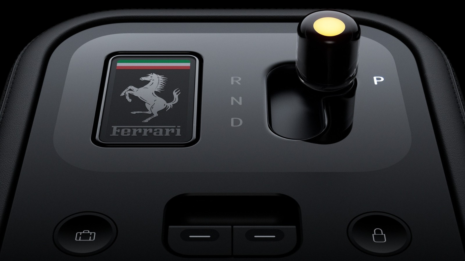 Interior del Ferrari Luce no tiene fibra de carbono